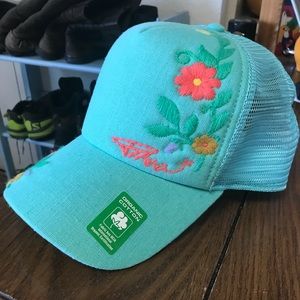 Prana Embroidered Trucker hat.